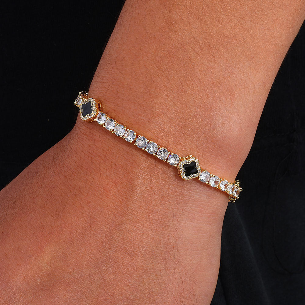 Four Leaf Clover Diamond Bracelet