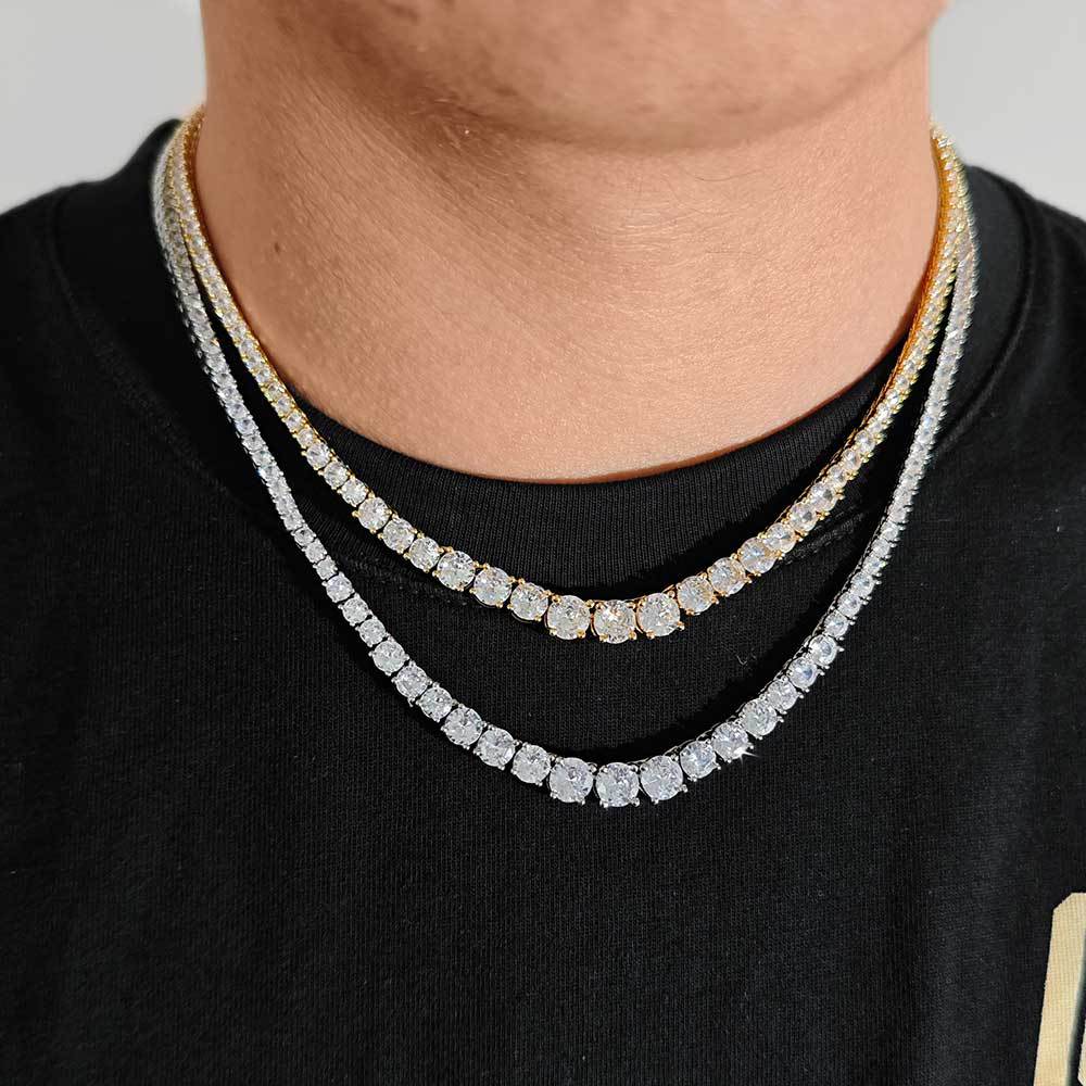 Hip Hop Zircon Tennis Necklace