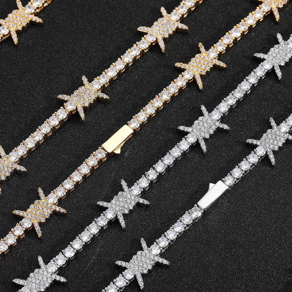 Spring Buckle Thorn Tennis Chain