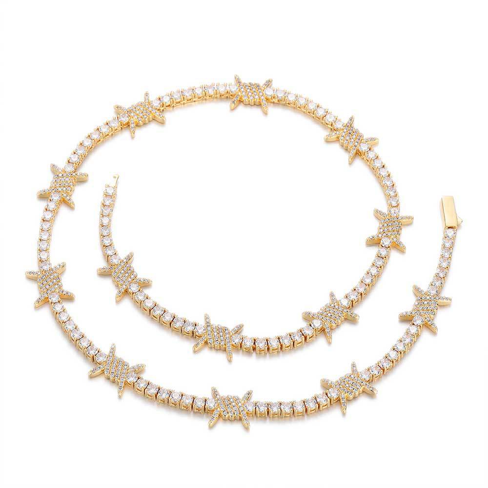 Spring Buckle Thorn Tennis Chain