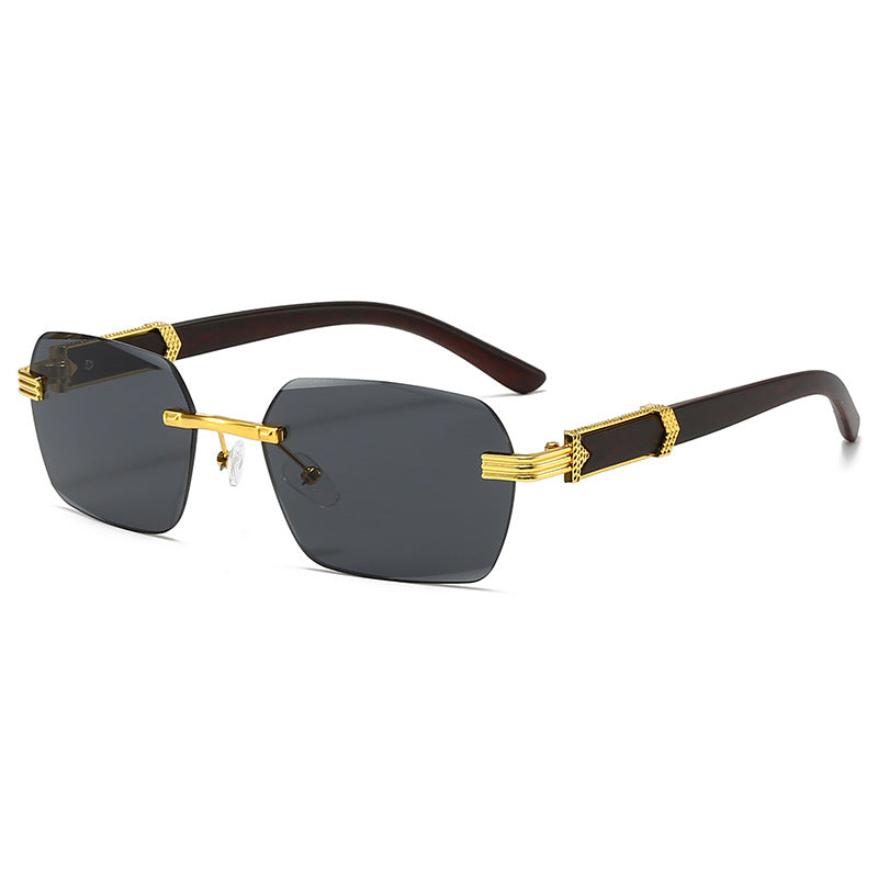 Retro Rimless Sunglasses