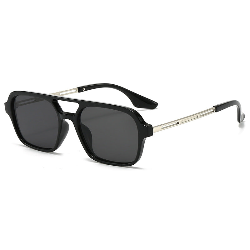 Vintage Square Aviator Sunglasses