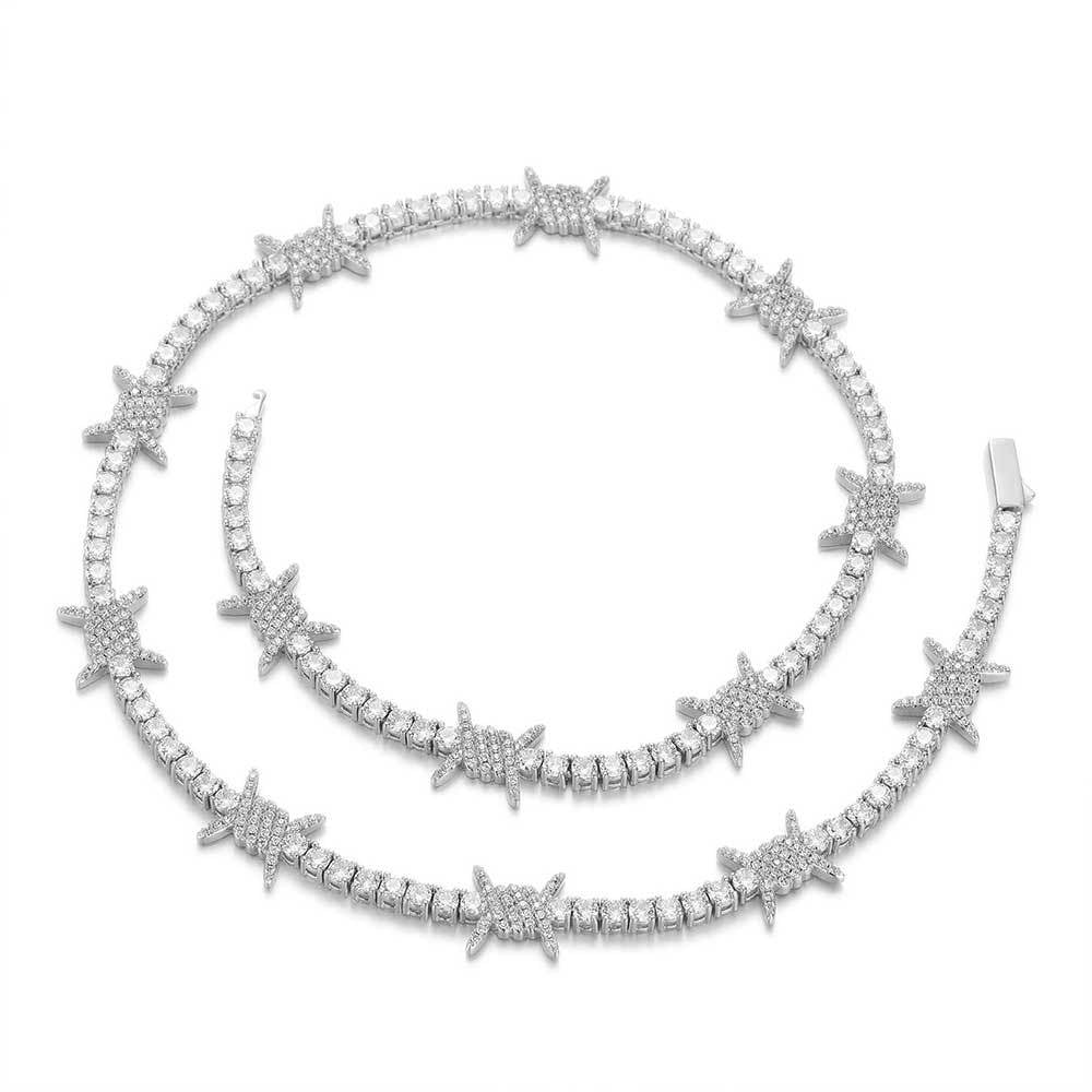 Spring Buckle Thorn Tennis Chain