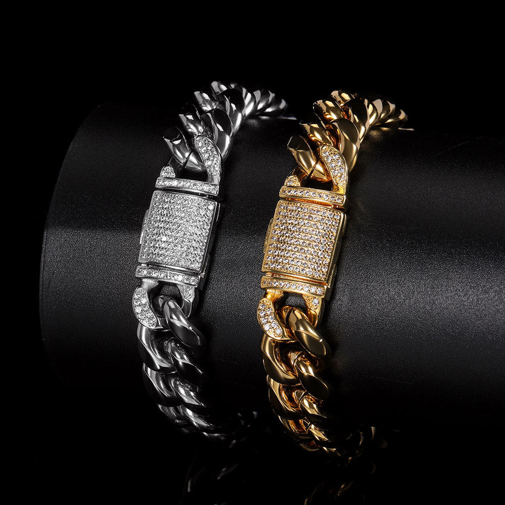 Cuban Stone Iced Bracelet