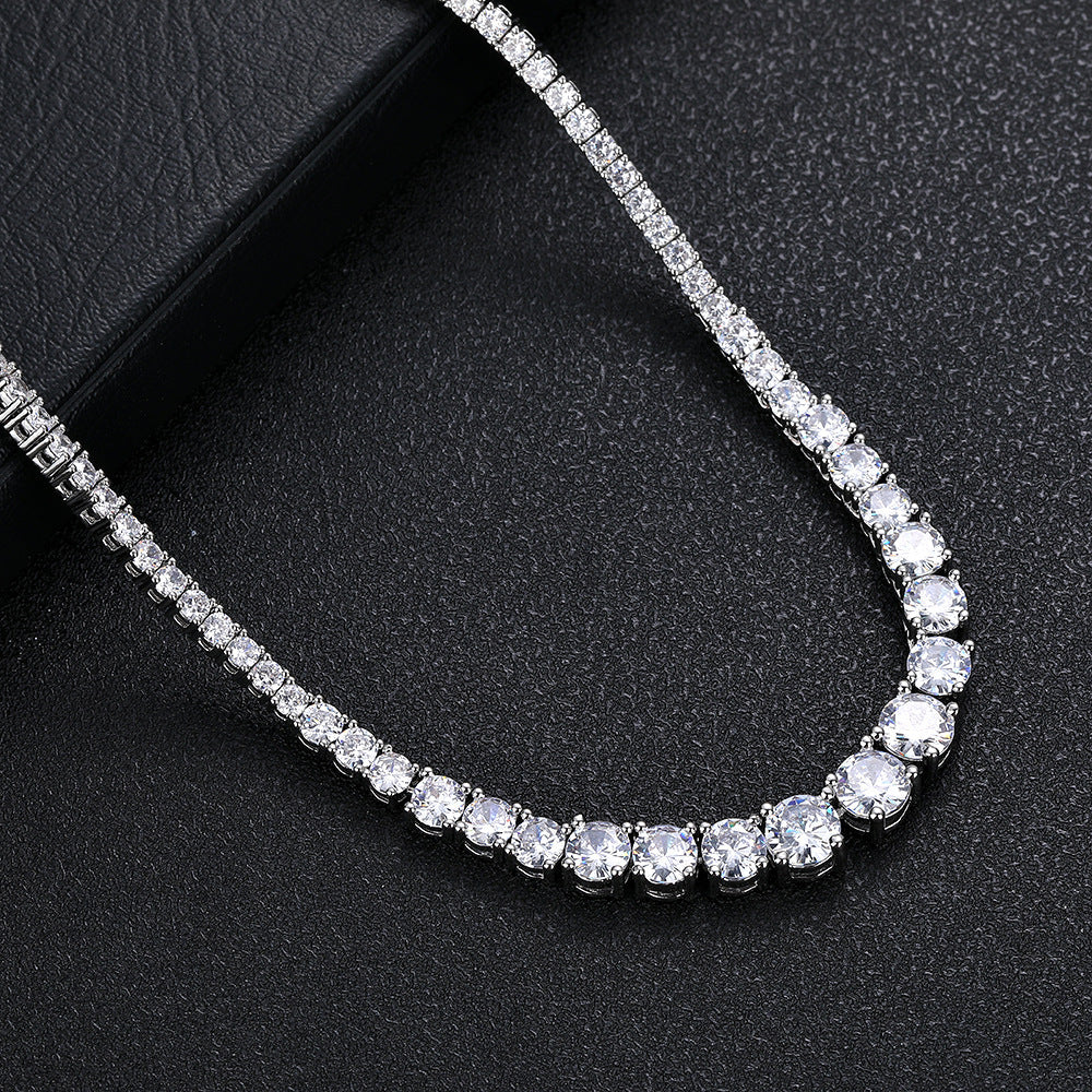 Hip Hop Zircon Tennis Necklace