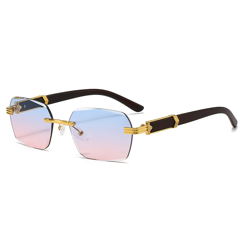 Retro Rimless Sunglasses