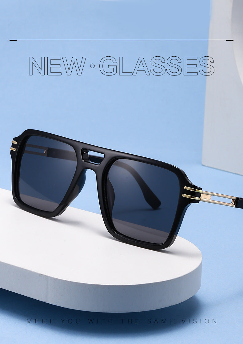 Big Size Double Bridge Sunglasses