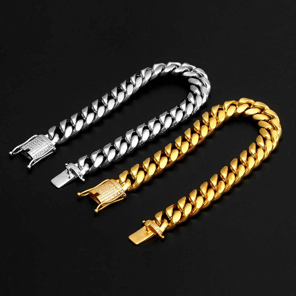 Cuban Iced Clasp Bracelet