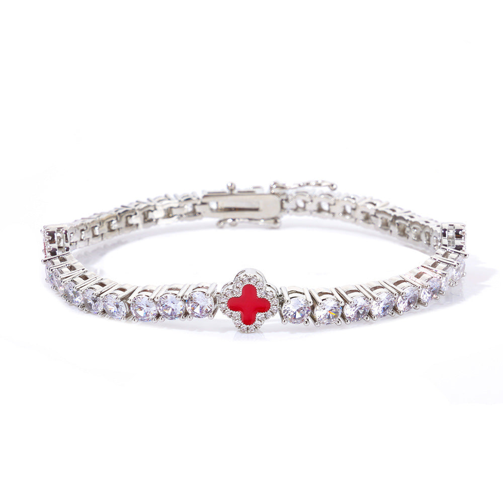 Four Leaf Clover Diamond Bracelet