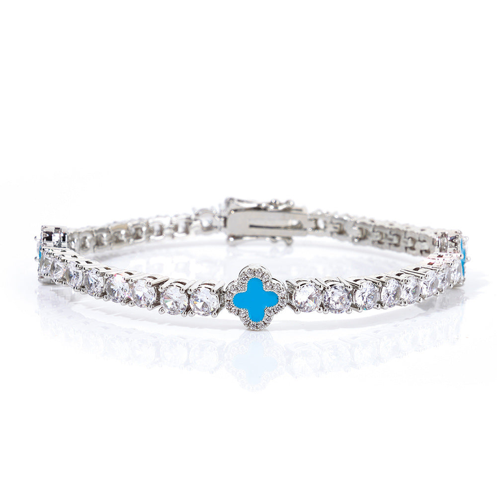 Four Leaf Clover Diamond Bracelet