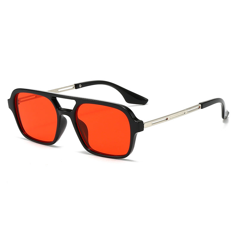 Vintage Square Aviator Sunglasses
