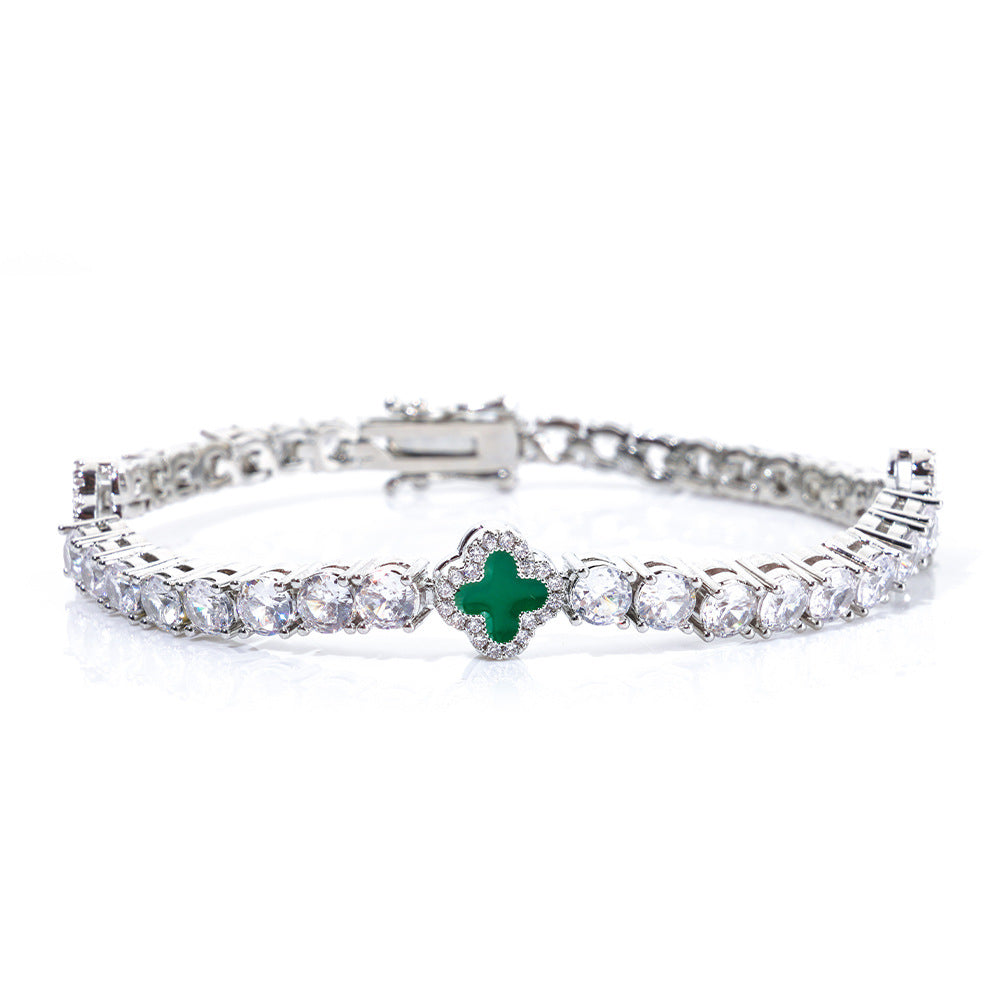 Four Leaf Clover Diamond Bracelet