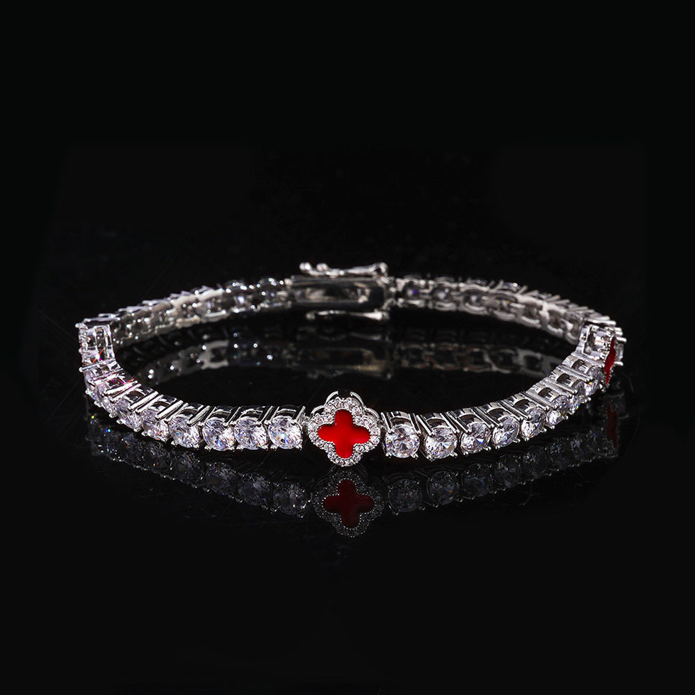 Four Leaf Clover Diamond Bracelet