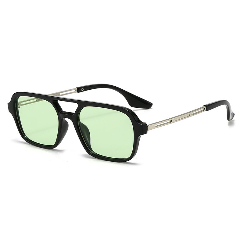 Vintage Square Aviator Sunglasses