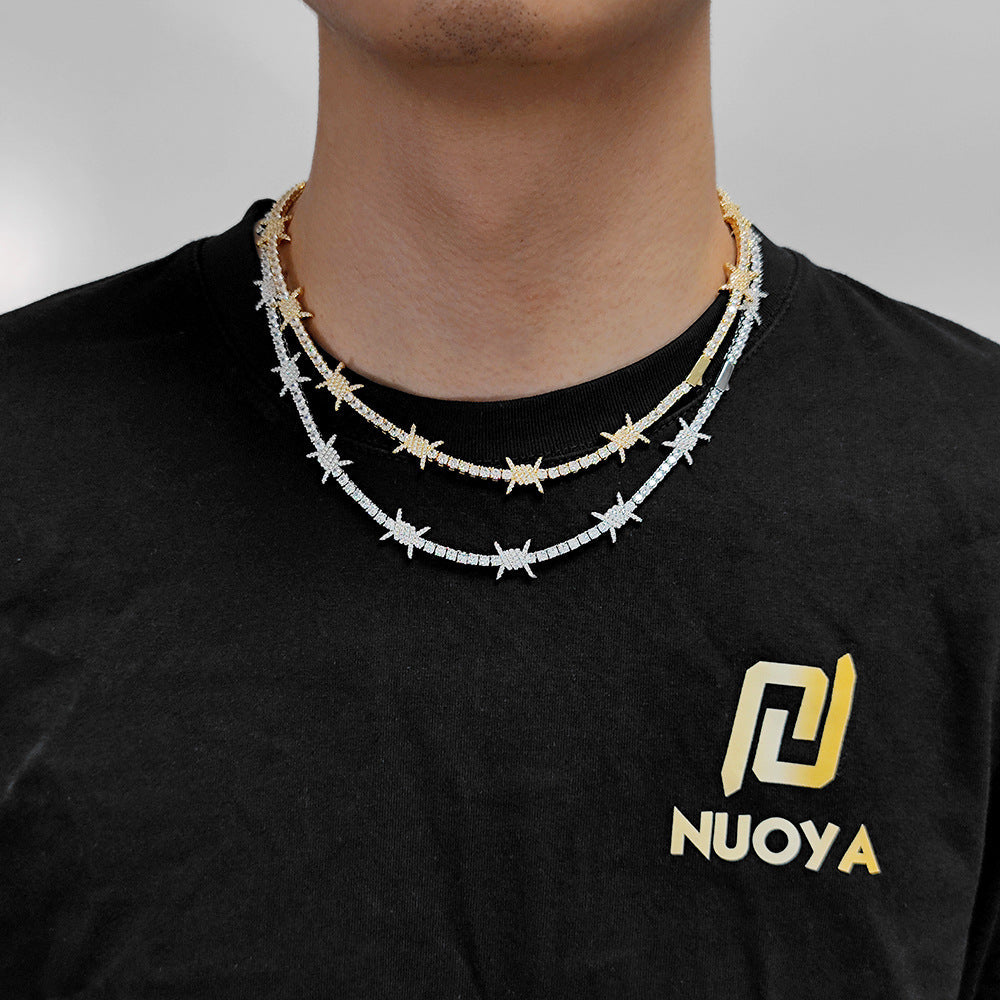 Spring Buckle Thorn Tennis Chain