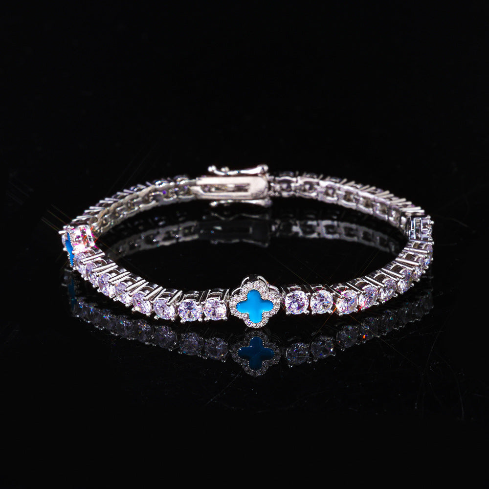 Four Leaf Clover Diamond Bracelet