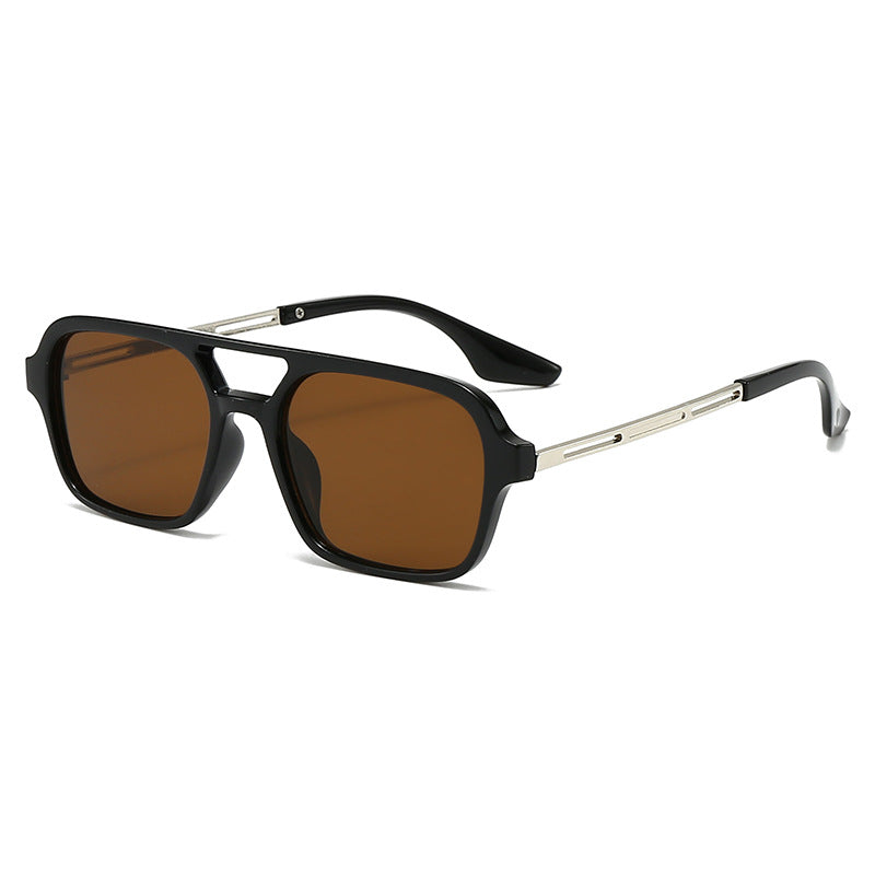 Vintage Square Aviator Sunglasses
