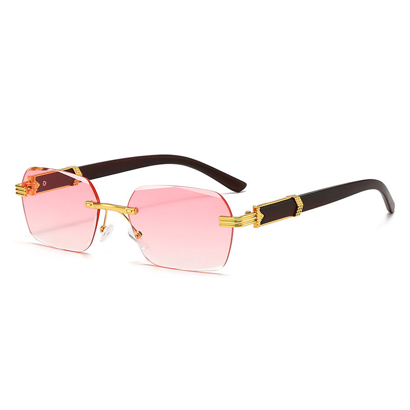 Retro Rimless Sunglasses