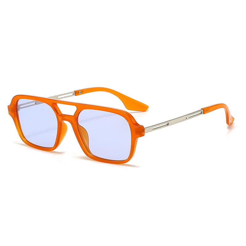 Vintage Square Aviator Sunglasses
