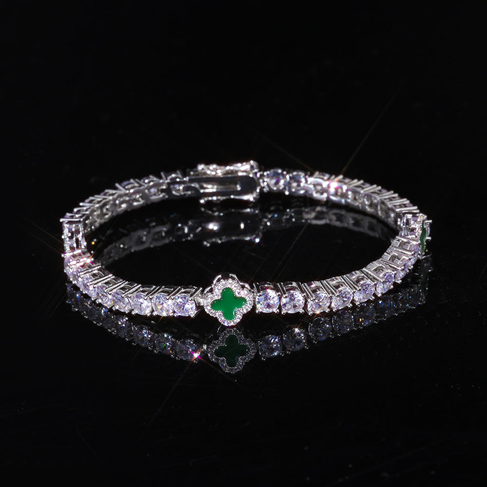 Four Leaf Clover Diamond Bracelet