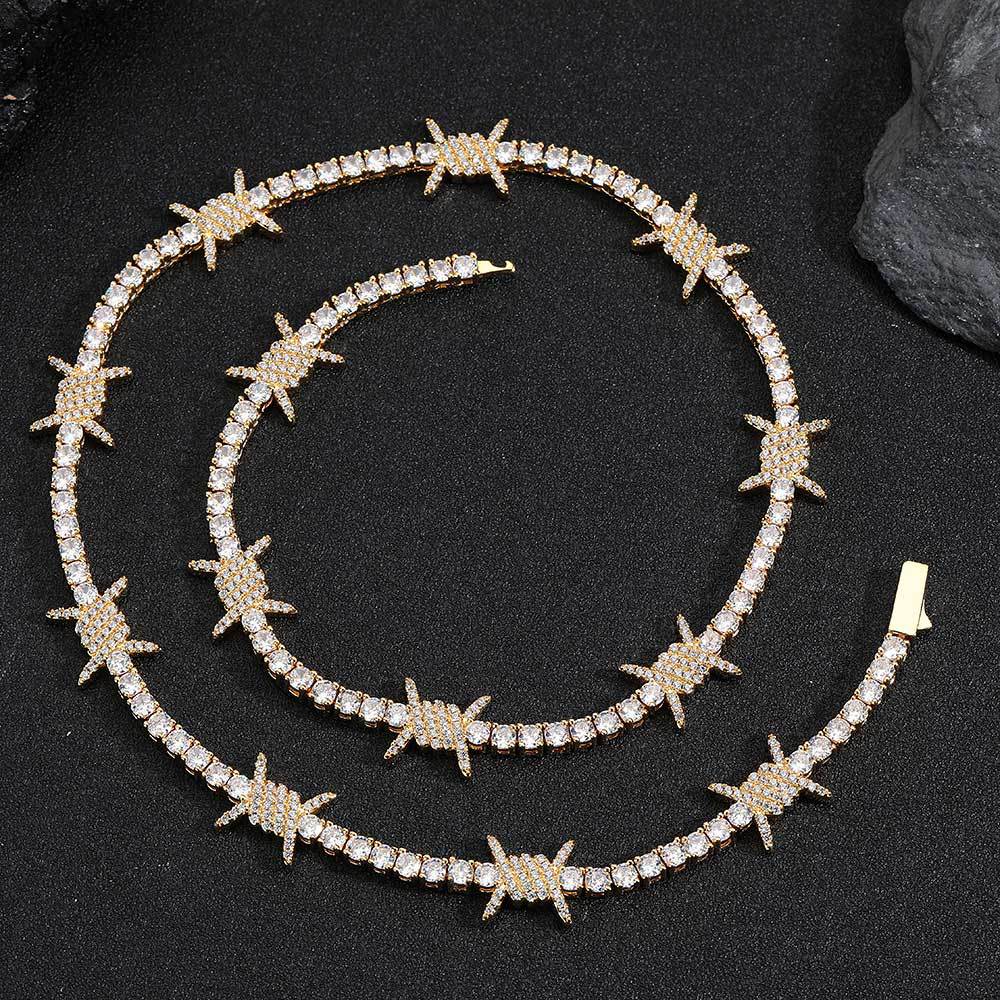 Spring Buckle Thorn Tennis Chain