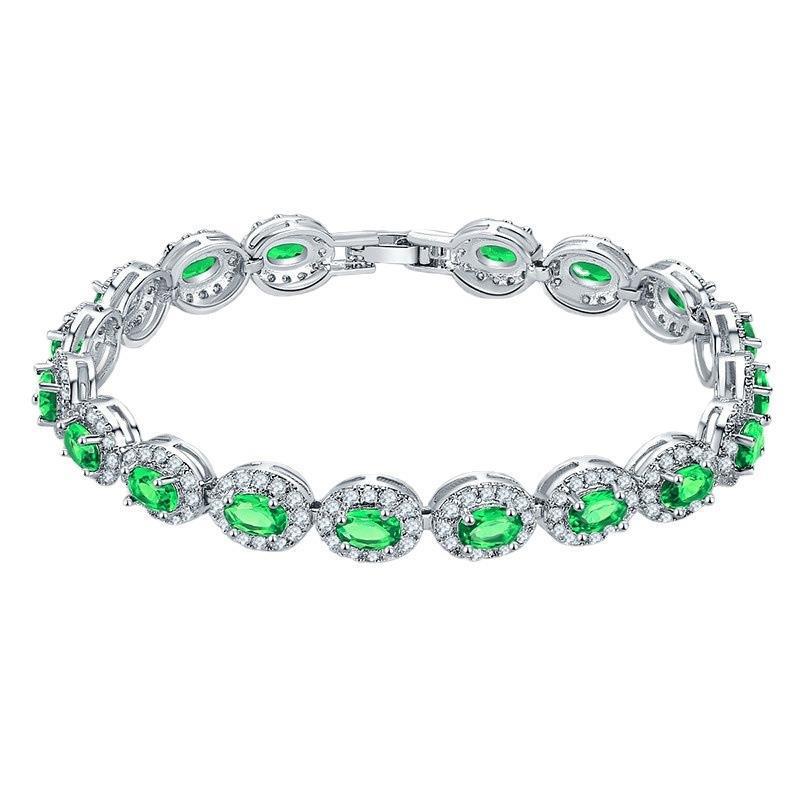 Silver Oval Bracelet