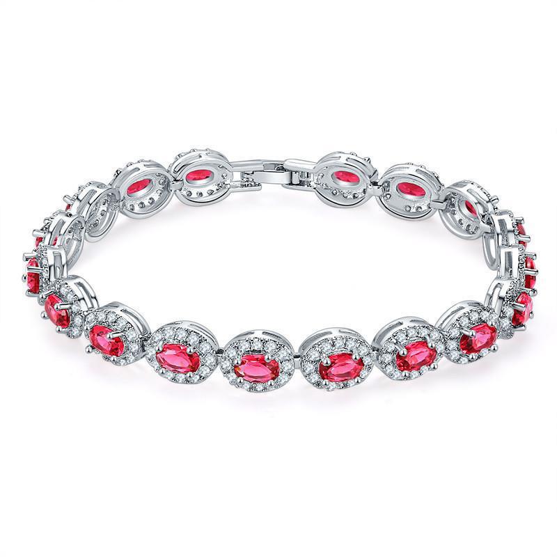 Silver Oval Bracelet