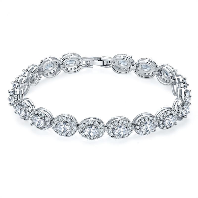 Silver Oval Bracelet