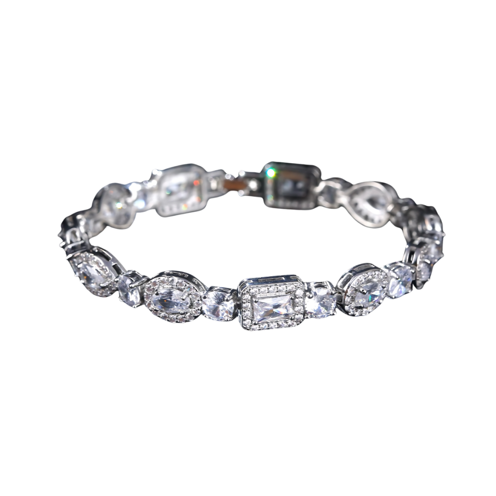 Luxury Silver Rectangle Bracelet