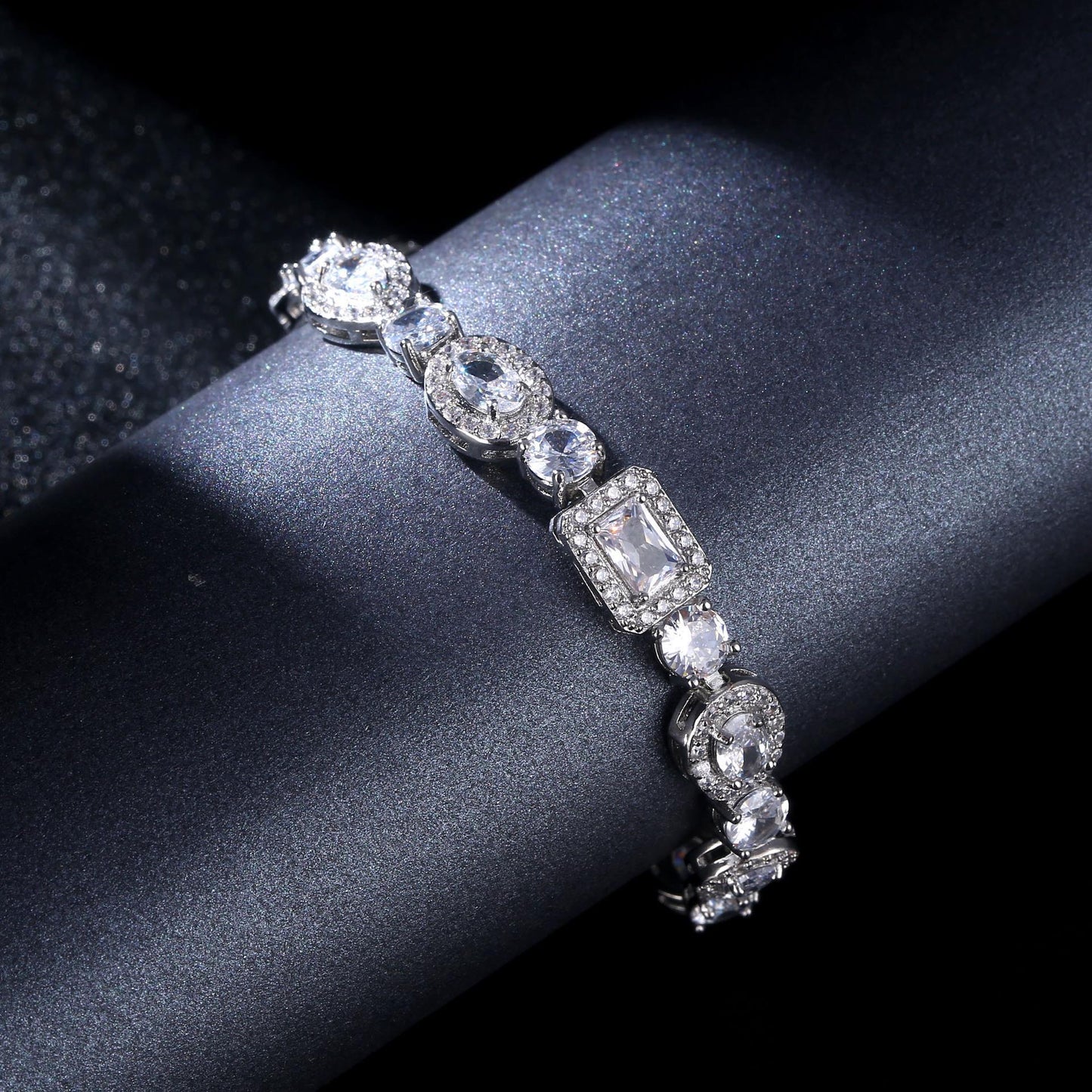 Luxury Silver Rectangle Bracelet