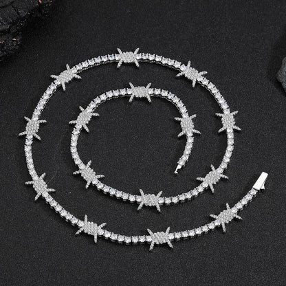 Spring Buckle Thorn Tennis Chain