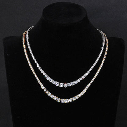 Hip Hop Zircon Tennis Necklace