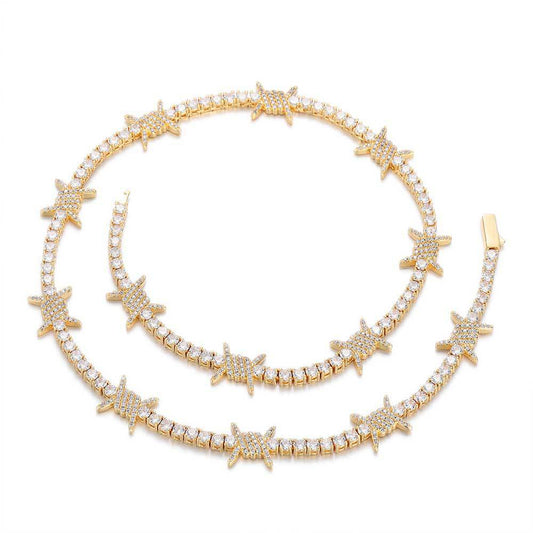 Spring Buckle Thorn Tennis Chain