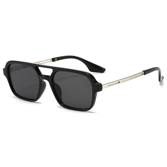 Vintage Square Aviator Sunglasses