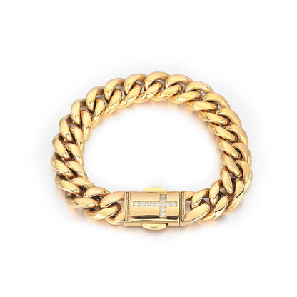 Cuban Diamond Buckle Bracelet