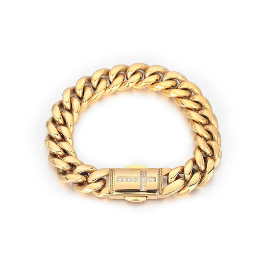 Cuban Diamond Buckle Bracelet