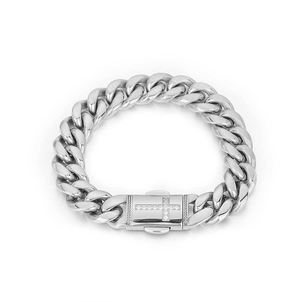 Cuban Diamond Buckle Bracelet