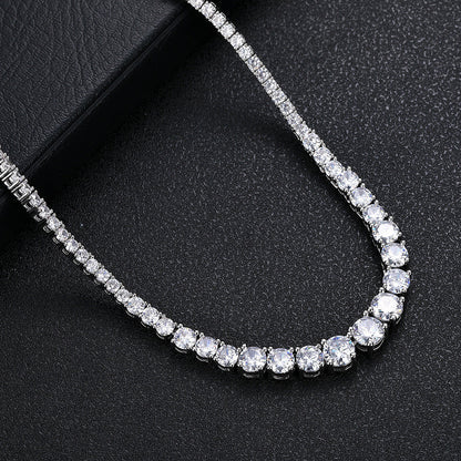 Hip Hop Zircon Tennis Necklace