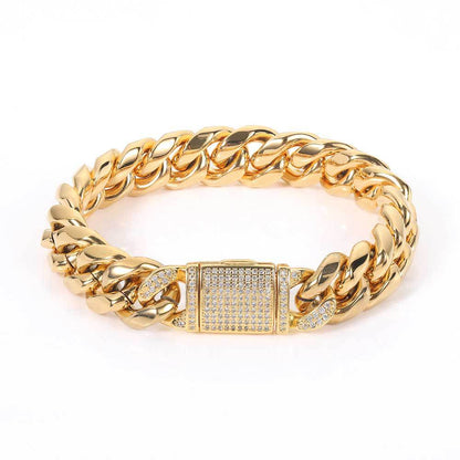 Cuban Stone Iced Bracelet