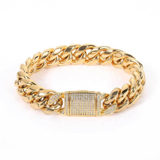Cuban Stone Iced Bracelet
