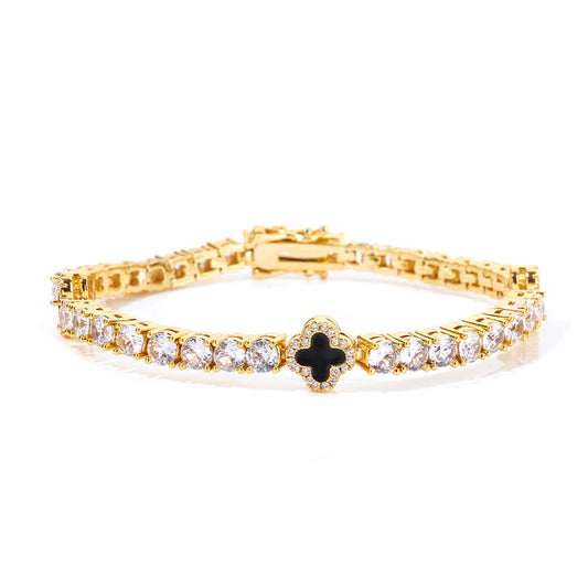 Four Leaf Clover Diamond Bracelet