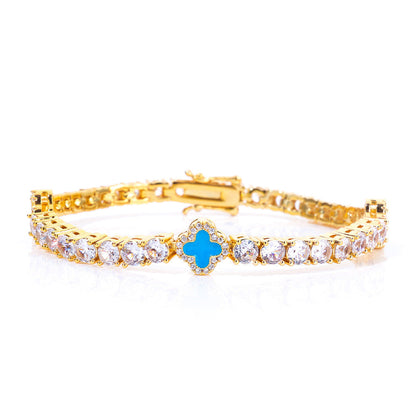 Four Leaf Clover Diamond Bracelet