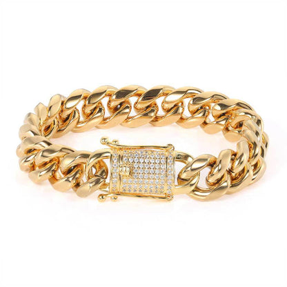 Cuban Iced Clasp Bracelet