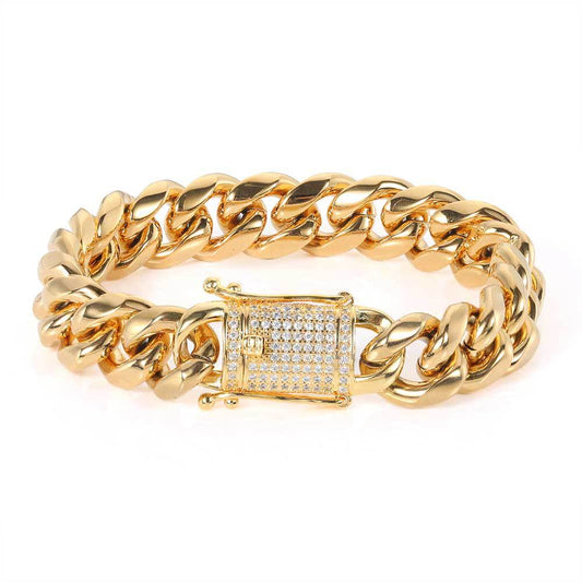 Cuban Iced Clasp Bracelet