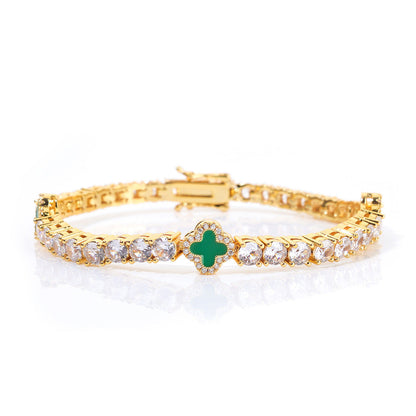 Four Leaf Clover Diamond Bracelet