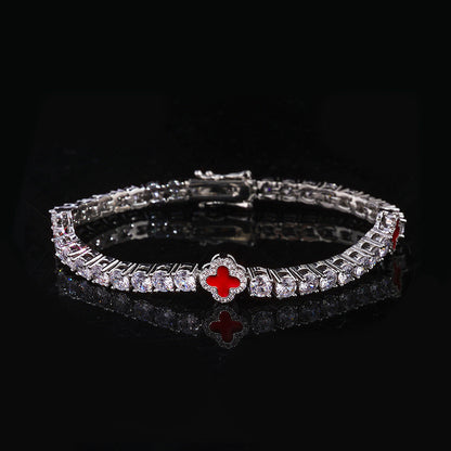Four Leaf Clover Diamond Bracelet