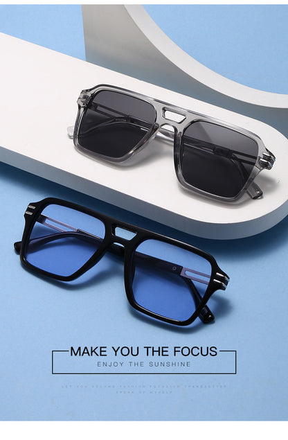 Big Size Double Bridge Sunglasses