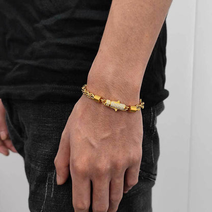 Iced Out Rope Bracelet