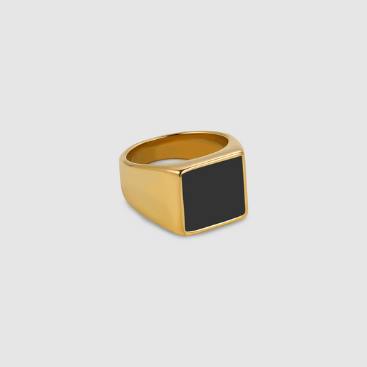 Flat Signet Ring (Gold)