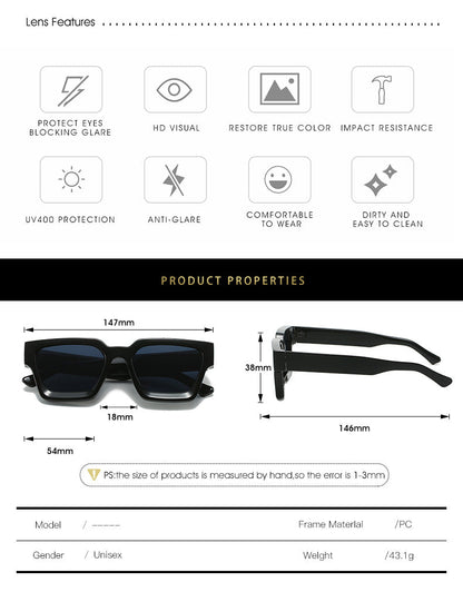 Myrone Blanche - Retro Sunglasses